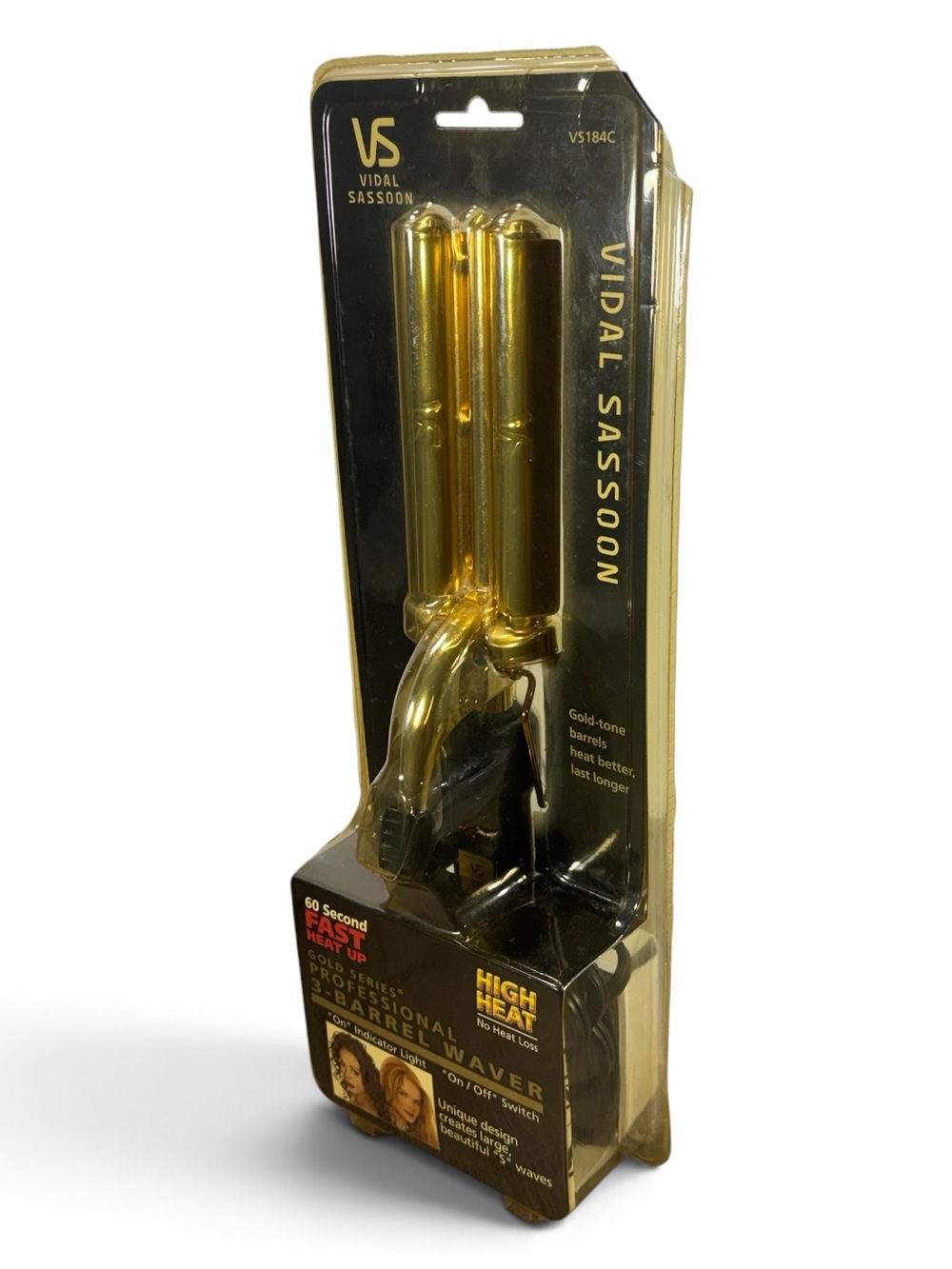 Vintage Vidal Sassoon Gold Series Professional 3-Barrel Waver Crimper New Sealed
